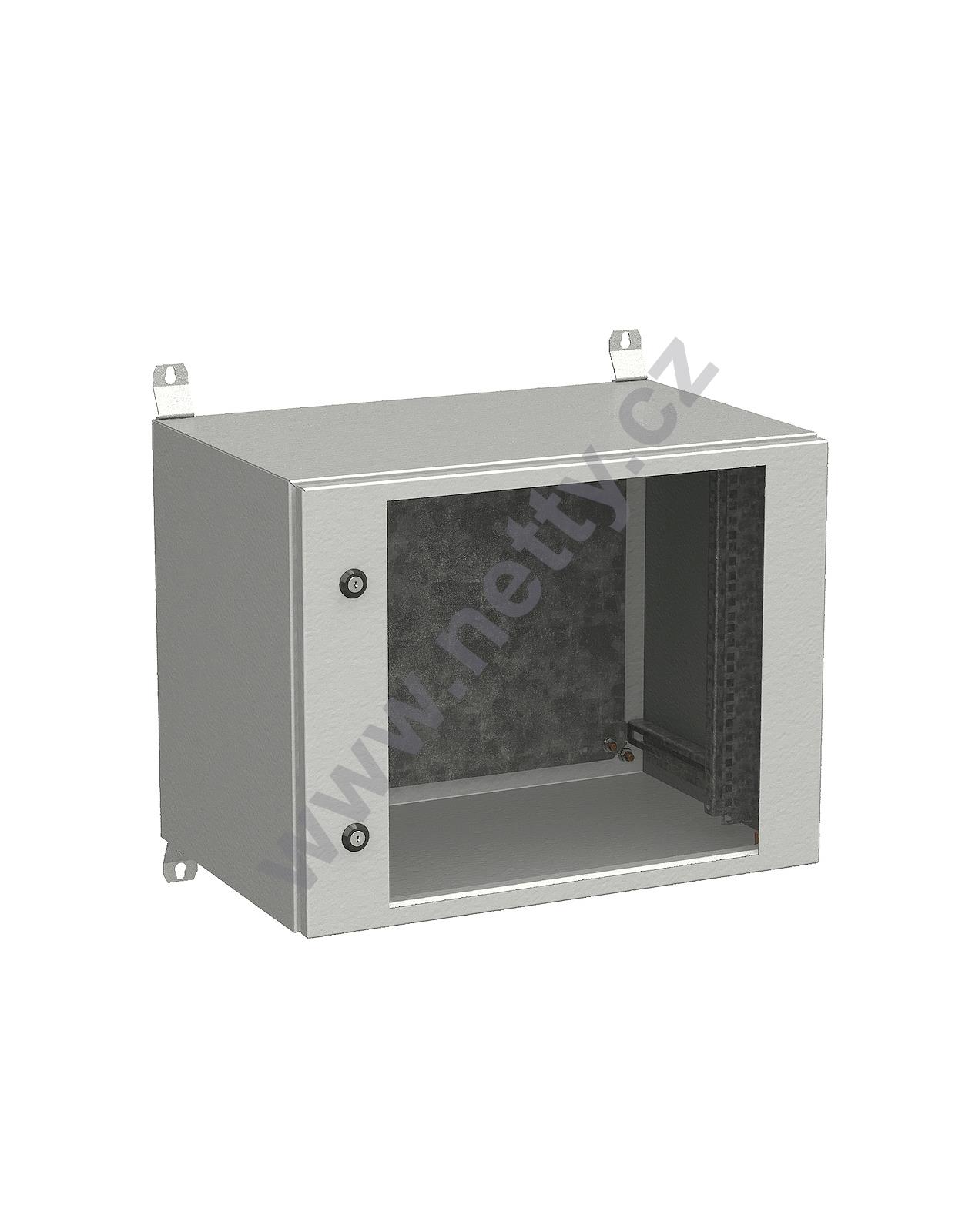 Rozvadeč nástěnný venkovní LC-20 12U 600x600 prosklené dveře 2x1bodový zámek