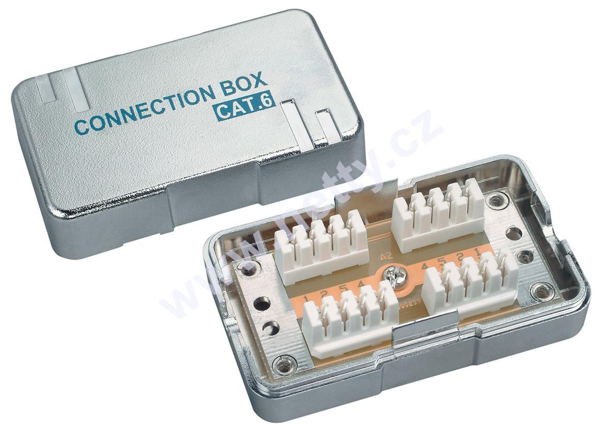 Spojovací box CAT6 STP 8p8c LSA+/Krone