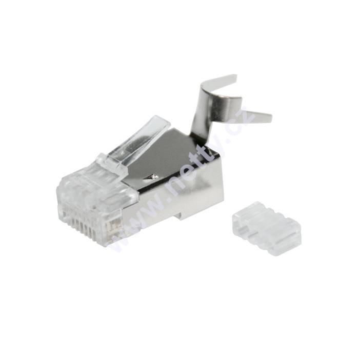Konektor RJ45 CAT6A STP 8p8c stíněný skládaný na drát