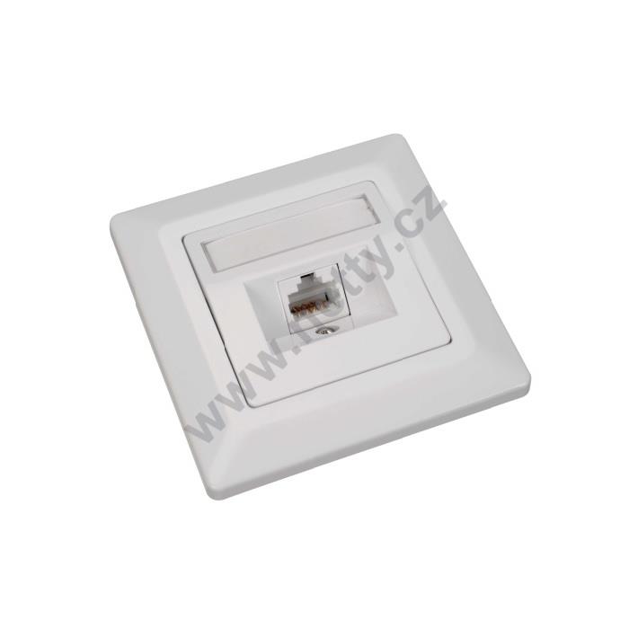 Zásuvka Solarix CAT6 UTP 1 x RJ45 pod omítku bílá