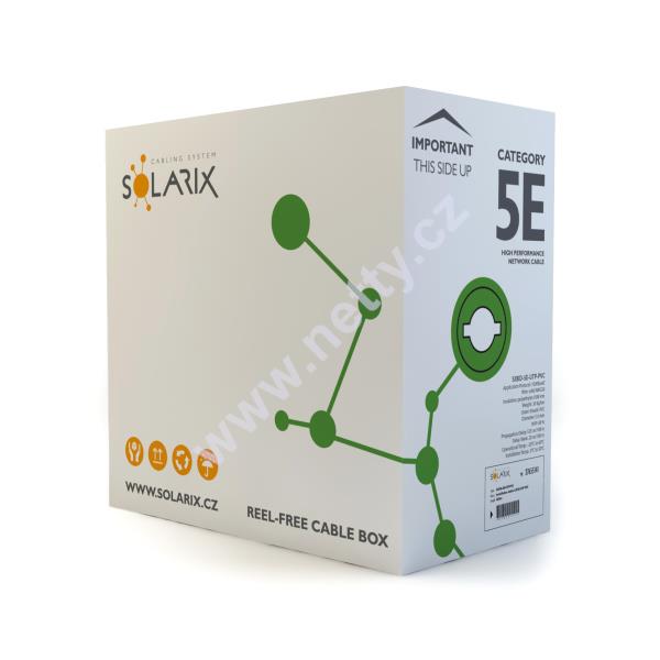 Instalační kabel Solarix CAT5E UTP PVC Eca 305m/box