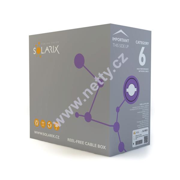 Instalační kabel Solarix CAT6 UTP LSOH Dca s2 d2 a1 305m/box