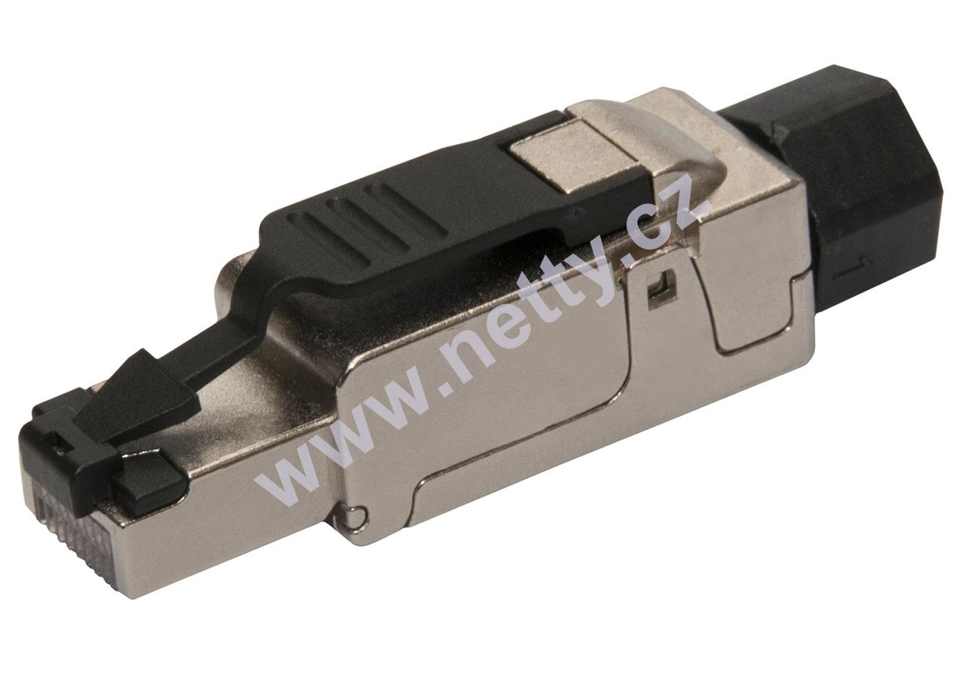 Univerzální prům. konektor RJ45 CAT6 STP samořezný (drát i lanko)
