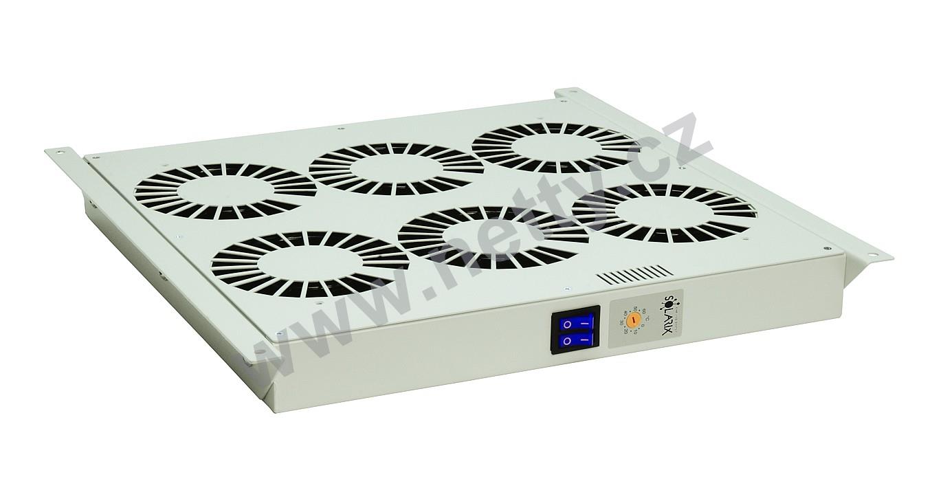 Ventilační jednotka univerzální, 6 ventilátorů, se zabudovaným termostatem