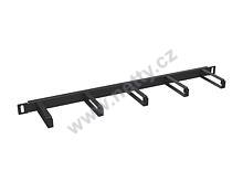 Vyvazovací panel 0,5U, plastová oka, černý