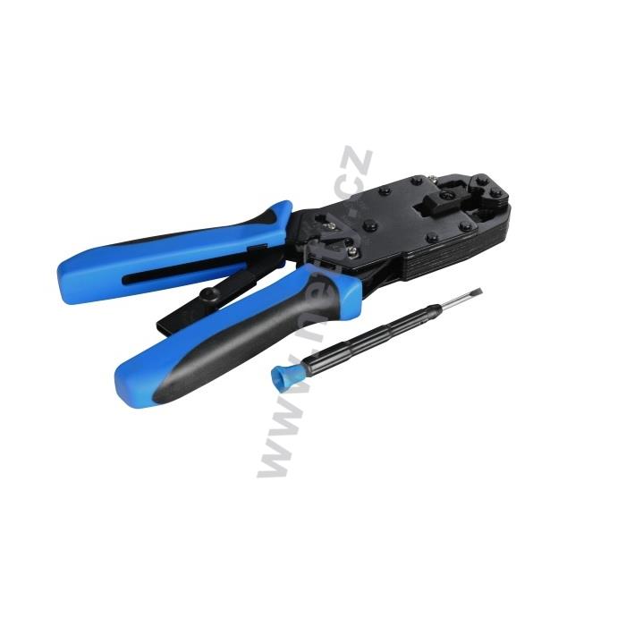 Krimpovací kleště - konektory 8p8c, 6p6c, 4p4c, 4p2c, DEC