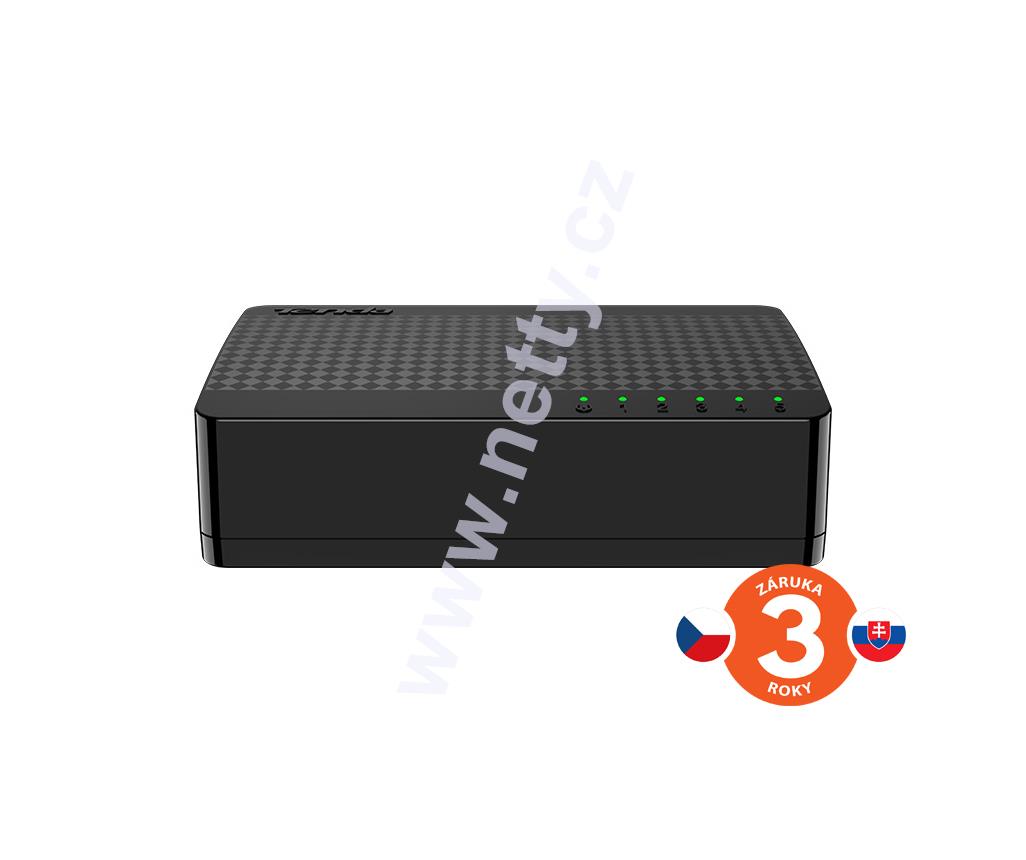 Tenda SG105M, 5 portů, Gigabit Ethernet Switch, 10/100/1000Mbps, plast, desktop