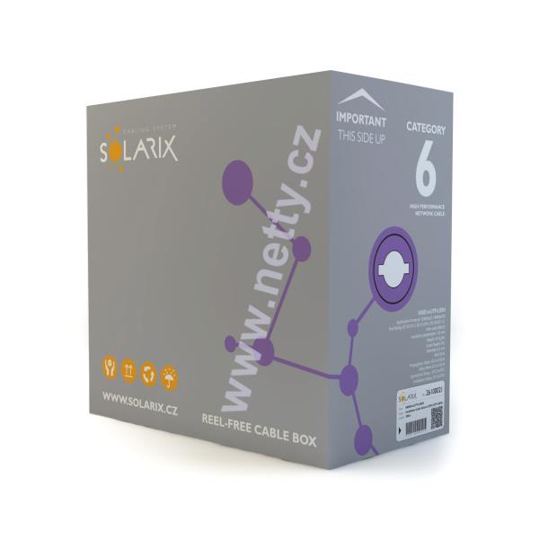 Instalační kabel Solarix CAT6 UTP LSOH Dca s2 d2 a1 305m/box