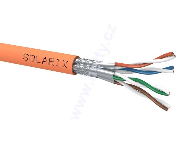 Instalační kabel Solarix CAT7 SSTP LSOHFR B2ca s1 d1 a1 1000 Mhz; 500m/cívka