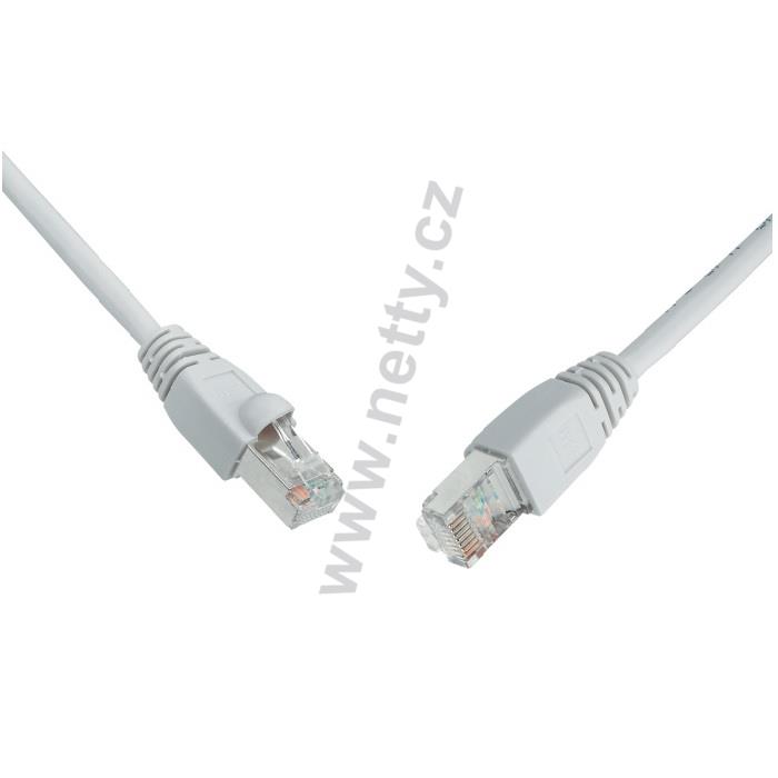 Patch kabel CAT5E SFTP PVC 0,5m šedý snag-proof