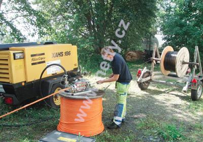 Zafukování optických kabelů do HDPE mikrotrubiček a chrániček